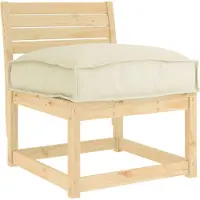 vidaXL Coussin pour assise de palette Crème 50 x 50 x 12 cm