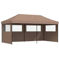 vidaXL Tente de réception marron 292 x 580 x 315 cm Tissu Oxford