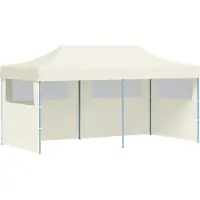 vidaXL Tente de réception Crème 291 x 580 x 315 cm Tissu Oxford