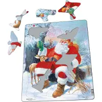 Larsen Motif de Noël Père Noël dans la forêt 32 pcs.