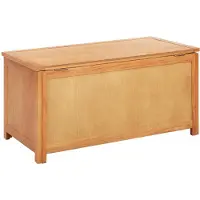 vidaXL Caisse de rangement 90 x 45 x 45 cm en chêne massif