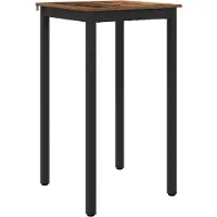 vidaXL Table d'appoint en bois composite, forme carrée