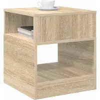vidaXL Table D'appoint 2 Pcs Chêne Sonoma 40,5 X 40 X 45 Cm