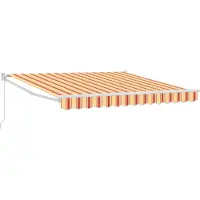 vidaXL Store extensible jaune et orange 350 x 250 x 165 cm