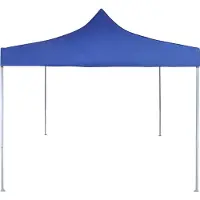 vidaXL Tente de réception bleue 291 x 291 x 315 cm Tissu Oxford