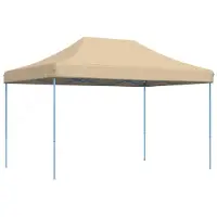 vidaXL Tente de réception beige 279 x 410 x 315 cm Tissu Oxford