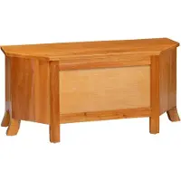 vidaXL Meuble TV Nature 100 x 40,5 x 46 cm Bois d'acajou massif