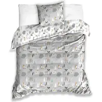 Carbotex , linge de lit de Noël, motifs animaux