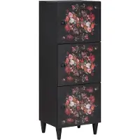 vidaXL Armoires de rangement Multicolore 40 x 33,5 x 110 cm Bois massif Mango