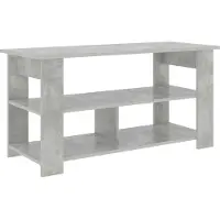 vidaXL Support TV Béton Gris 100 x 40 x 50 cm