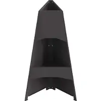 vidaXL Foyer Noir 50 x 50 x 95 cm Acier