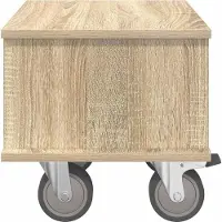 vidaXL Support TV Chêne Sonoma 37 x 35 x 35 cm Matériau dérivé du bois