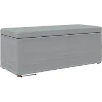 vidaXL Tabouret Gris clair 101 x 41 x 40 cm Tissu et bois pressé
