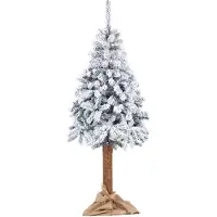 Springos Sapin de Noël Épicéa avec neige sur carvi 220 cm