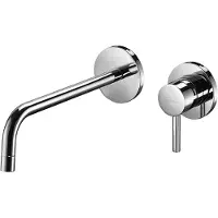Paffoni Light - Mélangeur lavabo avec corps de mélange, montage 2 trous, chromé LIG006CR70