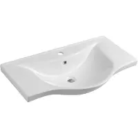 Hak ZARA 80 lavabo en céramique 79,5x46cm, blanc
