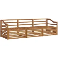 vidaXL - Ensemble de salon de jardin composé de 3 pièces, en bois d'acacia massif, finition naturelle