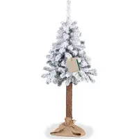 Springos Sapin de Noël Épicéa avec neige sur carvi 160 cm