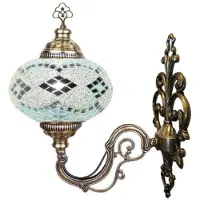 Halay Applique murale turque de style marocain avec mosaïque orientale – éclairage d'ambiance romantique