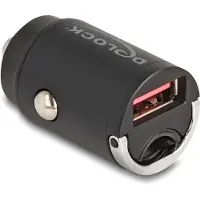 DeLOCK Mini adaptateur de charge pour voiture USB type A avec 18 W