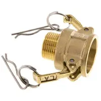 Tameson Accouplement Camlock DN 20 (3/4'') en laiton R filetage mâle 3/4'' type B MIL-C-27487