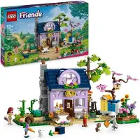 LEGO Friends La maison des apiculteurs et le jardin fleuri, Jeu de construction créatif, 4 mini-poupées, Chat et lapin, 12 ans et plus
