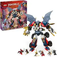 LEGO NINJAGO 71834 Le robot ultra combo de Zane, Jeu de construction 4-en-1, 6 Minifigurines, 9 ans et plus