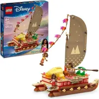 LEGO Disney Le Bateau d'Aventure de Vaiana 43270, Jeu de Construction, 6 ans et plus, 3 Mini-Poupées