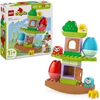 LEGO DUPLO Mon Premier Arbre qui se Balance et S'empile 10440, Jouet Interactif Bébé 18 Mois, Motricité Fine et Créativité