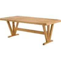 Xl Moebel Gmbh Elégante table de salle à manger en bois marron pour des espaces repas élégants