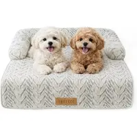 Dogeste Panier pour chien pour canapé Covo 80x90 cm avec rebord et dessous antidérapant, lavable, protection de canapé