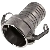 Tameson Raccord Camlock DN 75 (3'') en acier inoxydable Pilier de tuyau (75 mm) Type C MIL-C-27487