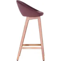 Xl Moebel Gmbh Chaise violette moderne Tabouret de bar design chaise en bois élégant tabouret de meubles de luxe