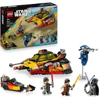 LEGO Star Wars Le Snowspeeder en Flammes 75414, Jouet de Construction, 7+ Ans, 3 Minifigurines