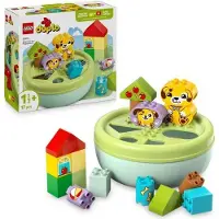 LEGO DUPLO Mon Premier Trieur de Formes 10441, La Niche du Chiot, Jeu d'Éveil 18 Mois, 17 Pièces