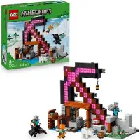 LEGO Minecraft 21277 La Mine En Forme De Pioche, Jeu de Construction, 530 Pièces, Figurines Alex Mineur Vagabond, 8+ Ans