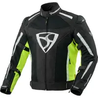 MUGENRACE Diavolo-1 Veste Textile Noir Blanc Jaune Fluo Imperméable Taille 2XL