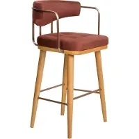 AEA Tabouret de bar élégant Chaise Designer Chaise en bois Chaise de salle à manger Tabouret de bar Marron Nouveau