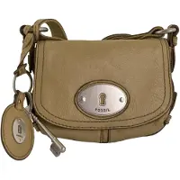 Fossil Sac à main Femme Shoulderbag Maddox Petit Rabat Camel Marron
