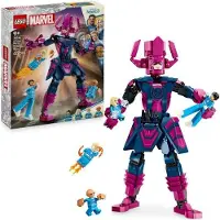 LEGO Marvel Les Quatre Fantastiques contre Galactus, Jeu de Construction 427 Pièces, Figurines Héros, Figurine Articulée Galactus, 9+ Ans