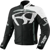 MUGENRACE Aggressore-T Veste Textile Noir Blanc Imperméable Taille 3XL