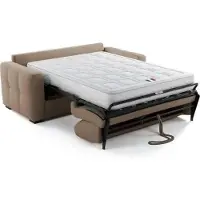 Eureka Canapé-lit Express - 3 places - - Tissu Antelope Como 5 - 200 x 102 x 95 cm
