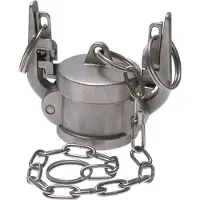 Tameson Embout d'accouplement de sécurité Camlock DN 40 (1 1/2'') en acier inoxydable Type DC MIL-C-27487