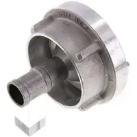 Tameson Coupleur Storz en aluminium forgé 52-C (66 mm) Pilier de tuyau 25 mm rotatif