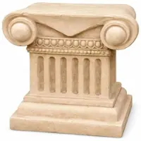 Casa Padrino - Socle baroque beige, H. 23 cm - Accessoires de décoration de jardin de style baroque