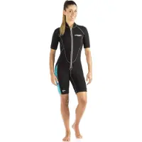 Cressi Lido 2 Mm Woman Short Sleeve Shorty Noir XS Femme