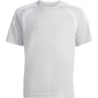 Adidas Garçons, T-shirt de sport, Tiro26L Jsy Y - tmlggr/white (116), Blanc, Gris, 116