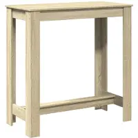 vidaXL Table de bar chêne Sonoma 102x50x103,5 cm Bois composite