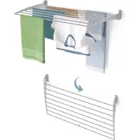 Foxydry Séchoir à linge mural, compact et stable - Fold Down 100 cm