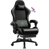 GTPLAYER Chaise de jeu ACE PRO, Chaise de bureau ergonomique Accoudoirs inclinables Avec repose-pieds, Haut-parleur Hi-Fi, Atmosphère sonore impressionnante, Vert